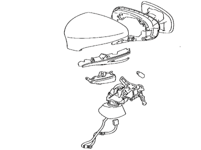 Lexus 87940-30D30-E0 Mirror Assembly, Outer Rear