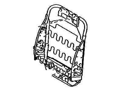 Lexus 71630-60160 Spring Assy, Front Seat Back, RH(For Separate Type)