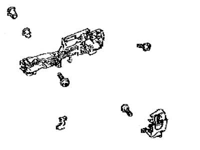 Lexus 69202-78010 Front Door Outside Handle Frame Sub-Assembly, Left