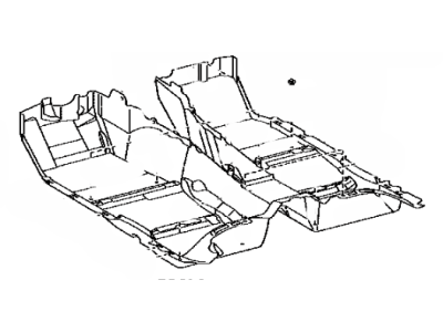 Lexus 58510-50530-B0 Carpet Assy, Front Floor, Front