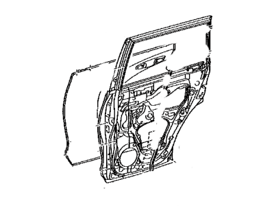 Lexus 67003-60480 Panel Sub-Assembly, Rear Door