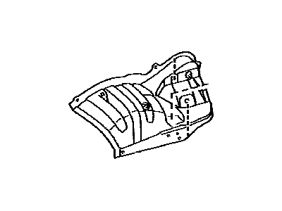 Lexus 61633-60120 Panel, Quarter Wheel House, Inner RH