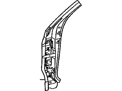 Lexus 61108-60080 Reinforce Sub-Assy, Front Body Pillar, Lower RH