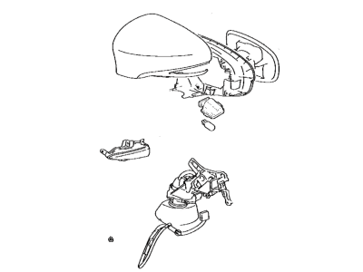 Lexus 87940-76110-B2 Mirror Assembly, Outer Rear
