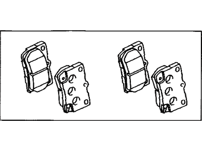 Lexus 04466-30210 Rear Disc Brake Pad Kit