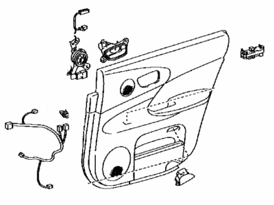 Lexus 67640-30C51-C2 Board Sub-Assy, Rear Door Trim, LH