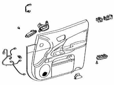 Lexus 67610-30B21-E5 Board Sub-Assy, Front Door Trim, RH