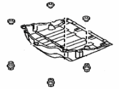 Lexus 58398-30070 Cover, Floor Under, NO.1