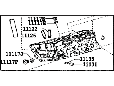 2009 Lexus LS600hL Cylinder Head - 11101-39655