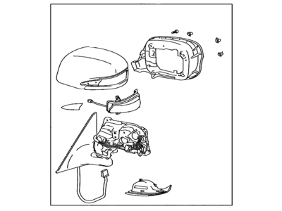 Lexus 87906-30300-G1 Mirror Sub-Assy, Outer Rear View, LH