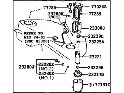 Lexus 77020-30310 Tube Assy, Fuel Suction W/Pump & Gage