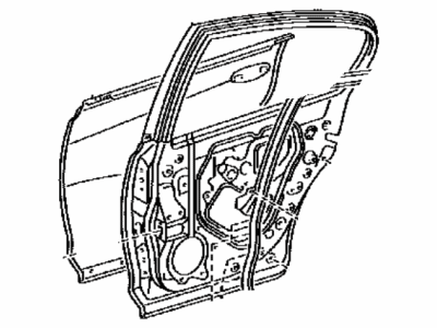 Lexus 67004-30600 Panel Sub-Assy, Rear Door, LH