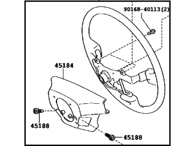 Lexus 45100-30B90-C4 Steering Wheel Assembly