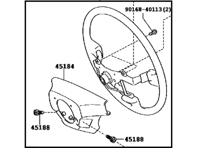 Lexus 45100-30A01-E0 Steering Wheel Assembly