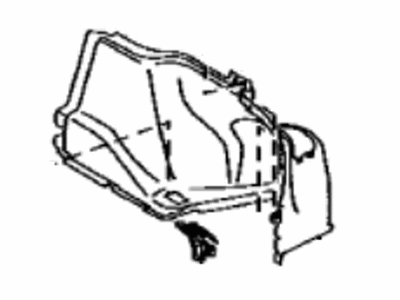Lexus 64721-30210-C0 Cover, Luggage Compartment Trim, NO.1