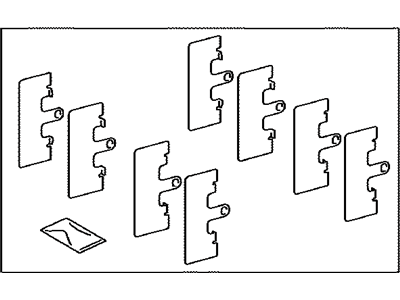 Lexus 04945-30180 Shim Kit, Anti Squeal, Front