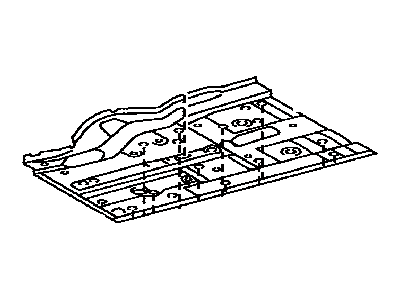 Lexus 58112-30161 Pan, Front Floor, LH