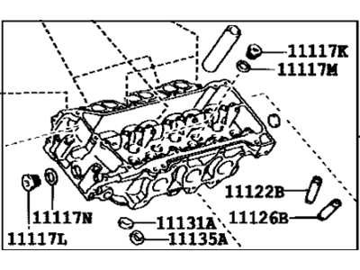 2010 Lexus LS460 Cylinder Head - 11102-39185