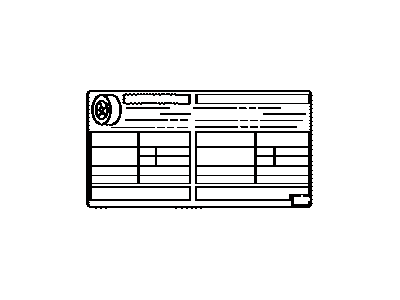 Lexus 42661-30772 Label, Tire Pressure Information