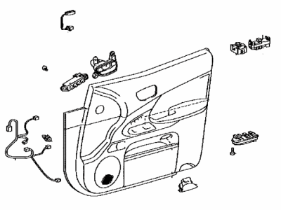 Lexus 67620-30G02-E2 Board Sub-Assy, Front Door Trim, LH