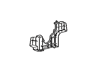 Lexus 51443-30150 Engine Under Cover, Rear Right