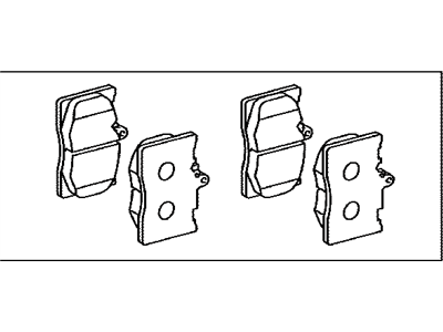 Lexus 04465-30410 Front Disc Brake Pad Kit