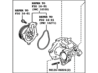 Lexus Thermostat Housing - 16032-36040