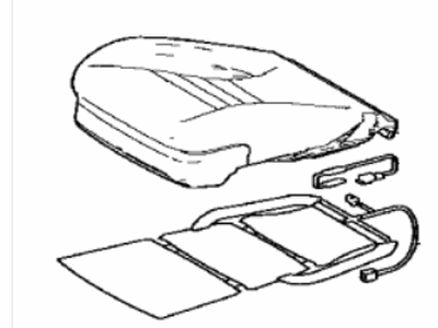 Lexus 71101-78080-U6 Seat Sub-Assembly, Front RH