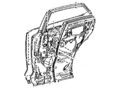 Lexus 67004-78030 Panel Sub-Assembly, Rear Door