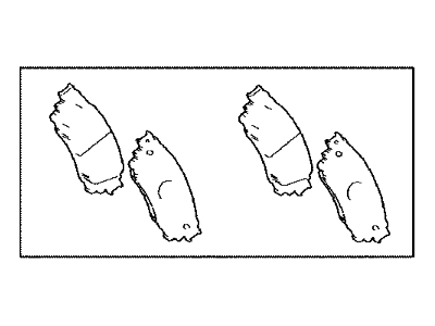 2015 Lexus NX300h Brake Pad Set - 04466-78030