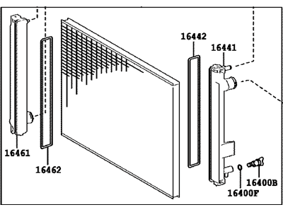 2020 Lexus NX300 Radiator - 16400-36100