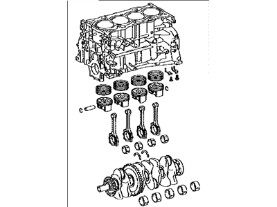 Lexus 11400-36150 Block Assy, Short