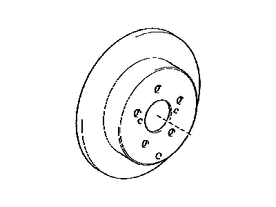 Lexus 42431-78010 Disc, Rear