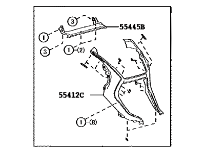 Lexus 55420-78010 Panel Assembly, Instrument Cluster