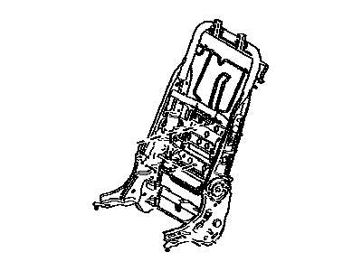 Lexus 71017-48100 Frame Sub-Assy, Rear Seat Back, RH