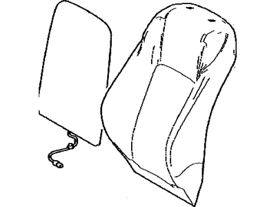 Lexus 71074-78110-E2 Front Seat Back Cover Sub-Assembly, Left (For Separate Type)