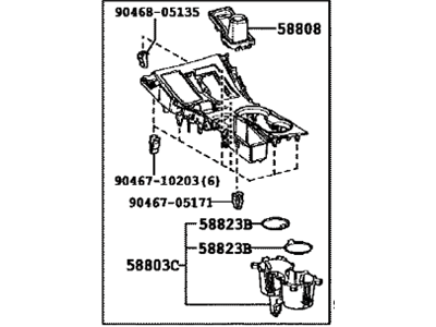 Lexus 58805-78030-C4 PANEL SUB-ASSY, CONS