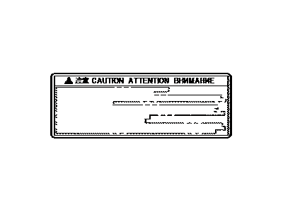 Lexus 861C8-78010 Label, Mobile WIRELE