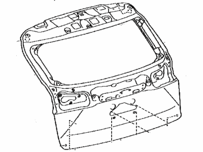 Lexus 67005-78110 Panel Sub-Assembly, Back