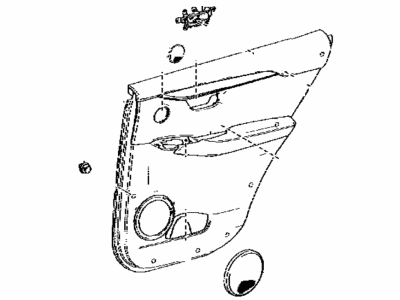 Lexus 67630-78120-26 Panel Assembly, Rear Door