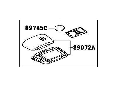 Lexus 89904-78090 Electrical Key Transmitter Sub-Assembly