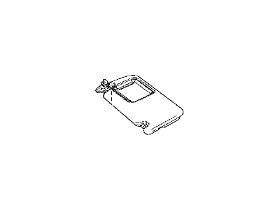 Lexus 74320-78070-A0 Visor Assy, LH