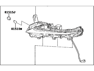 Lexus 81610-78040 Lamp Assembly, Clearance