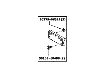 Lexus 52114-78090 Front Bumper Extension Mounting Bracket