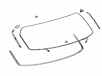 Lexus 68105-78040 Glass Sub-Assy, Back