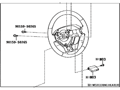 Lexus 45100-78011-C0 Steering Wheel Assembly