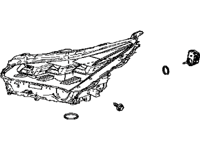 Lexus 81185-78060 Headlamp Unit With Gas, Left