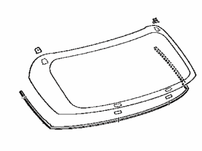 Lexus 68105-48370 Glass, Back Door