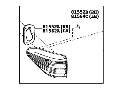 2015 Lexus RX450h Back Up Light - 81561-48320