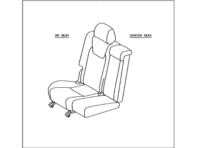 Lexus 71300-48Q41-A0 Seat Assembly, Rear